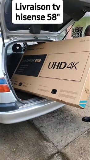 6.6K views · 70 reactions | livraison tv hisense 58pouce smart uhd 4k. les écrans sont disponibles du 32" au 58" Douala ancien em 697565356 #hisense #58pouce | Tchakap electronique | Facebook