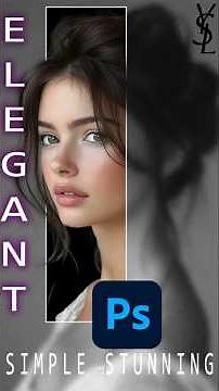 GLASS EFFECT with GLOW in Photoshop (Step by Step) #shortvideo