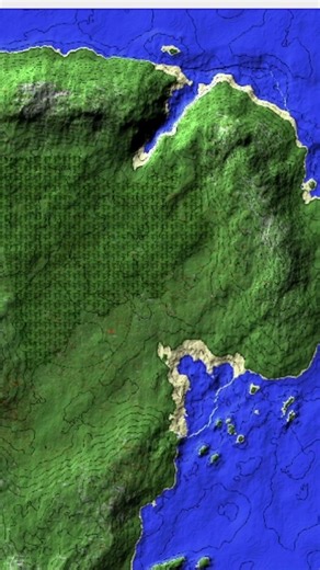 Isla Nublar en Minecraft! Usando worldpainter #shorts