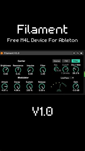 Filament — Polyphonic Karplus-Strong Synth
