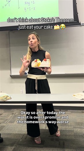 My Calculus 3 Students Were NOT Stoked 😭🍰