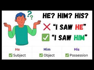 He vs Him vs His – What's the Difference? | Learn English Pronouns Easily