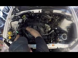 Mazda Tribute / Ford Escape engine removal part 2 of 2