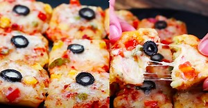 Mini Pizza Squares Recipe