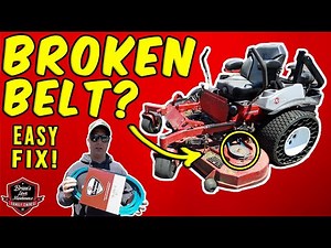 How To QUICKLY Change A Deck Belt On A Riding Lawn Mower