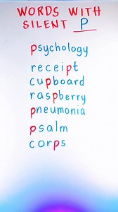 13K views · 101 reactions | WORDS WITH SILENT P  #learningbuddy #learnenglish #pronunciation #silentp #vocabulary #englishpronunciation #wordswithsilentp #howtosay #howtopronounce #englishwords #EnglishTutorial #englishlesson #practice #fypシ゚viralシ #reelsfb #followers #englishgrammar | Learning Buddy | Facebook