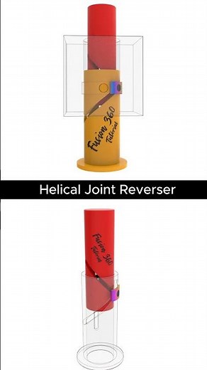 🌀 Smart Mechanism: Helical Joint Motion Reversal #mechanical #tecnology #3dprinting #engineering