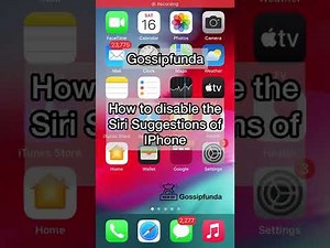 How to disable the Siri Suggestion of iPhone? | How to delete Siri suggestions? #Short