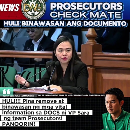 Impeachment Trial: Pina-remove ang mga dokumento, Checkmate ba? | Watch and Judge