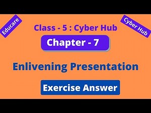 Class 5 Computer Chapter 7 Question Answer | Computer Class 5 Chapter 7 Exercise Solution | Educare