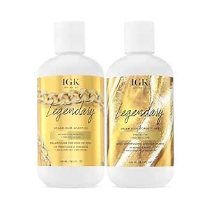 IGK LEGENDARY Dream Hair Shampoo & Conditioner Set | Hydrating Haircare Duo for Soft Shiny Healthy Looking Hair | Lightweight Feel with Bounce and Body | 8 oz (Pack of 2)