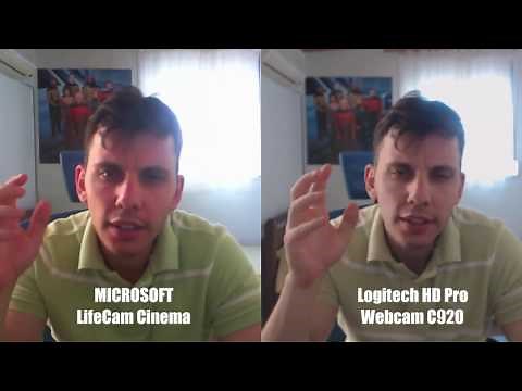 Logitech HD Pro Webcam C920 vs Microsoft LifeCam Cinema (unboxing and "review")