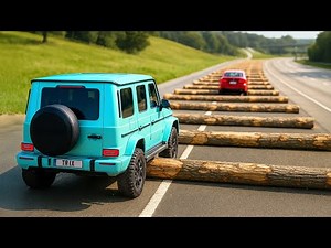 Cars vs 100 Fallen Trees Challenge #5 in BeamNG Drive!