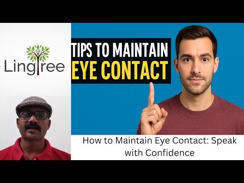 "How to Maintain Eye Contact: Speak with Confidence!"#EyeContact #