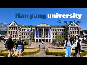 🌸🌸 Hanyang University Seoul Campus Tour | 4k HDR | KOREA cherry blossom