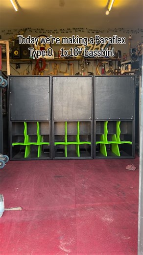 RaveCaveSheffield on Instagram: "Speaker build process - Paraflex Type O. -1x 18” bassbin speaker cabinet design. A great all round cabinet which hits low and sounds sharp and clean! . . . . . . #rave #festival #subwoofer #soundsystem #soundsystemculture"