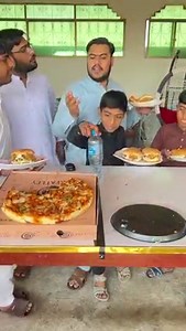 18M views · 133K reactions | Funny Burger Pizza Game Challenge | Waqas Khalil | Facebook