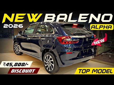2026 New Maruti Baleno Alpha Top Variant🔥 | Features Mileage Discount | Baleno On Road Price |