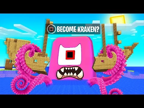 Playing Minecraft As The KRAKEN! (Minecraft Mods)