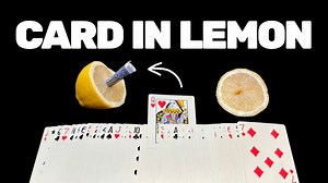 Card in Lemon Trick Tutorial 🪄🍋 #magic #magician #tricks #magictricks #foryou #trend #trending | The Mask Magic Tricks Revealed
