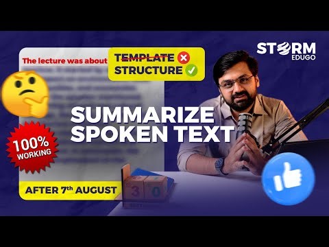 Summarize Spoken Text Explained | PTE Listening Practice & Strategy | Proven method with Example