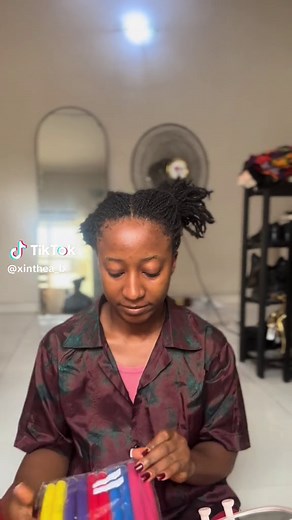 Tried perm rods for the first time🤭. #xinthea_b #locs #locstylesforwomen #permrodset #permrods #permrodtutorial #locstutorial