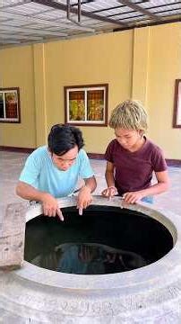 Use your own creativity to use a magnet to remove iron from a water tank.#bushcraft#outdoors #funny