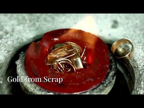 EXTRACTING GOLD FROM GOLD SCRAPS PROCESS