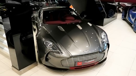 Aston Martin One-77 displayed at Dubai VIP dealership