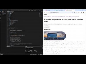 HTML Practice: Scalo Website Hero Section in VS Code