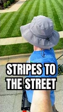 Built a ramp to jump my mower! Ha, that’s crazy! Just gonna mow stripes all the way into the street.
