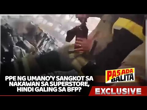 PPE NA SUOT NG MGA BUMBERO SA VIRAL VIDEO NA NANGUHA NG ALAK, HINDI GALING SA BFP