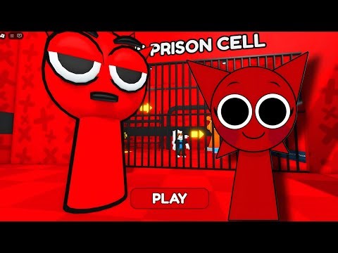 MROONA ( RED ) SPRUNKI vs RED SPRUNKI PRISON RUN FULL GAMEPLAY #roblox