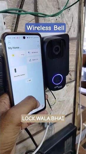 Alba Urmet Smart Video Bell, Wireless video door phone with electronic lock