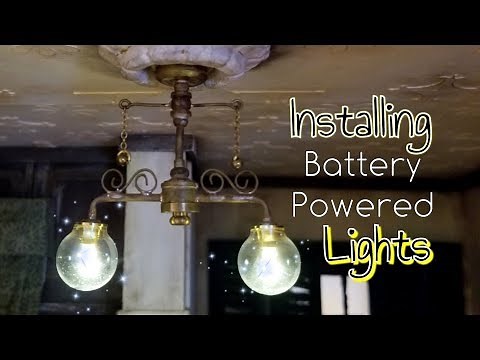 Installing Battery Lights into my Dollhouse