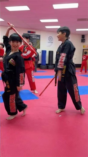 Learning how to use Escrima sticks #martialarts #shorts #sports #kids #mma