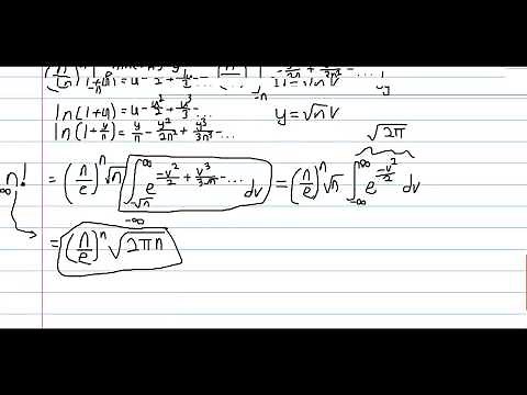 Stirling's Approximation for n! [Proof]