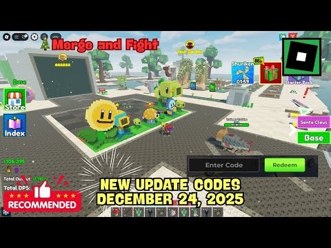 New Update CODES Merge and Fight Roblox, December 24, 2025