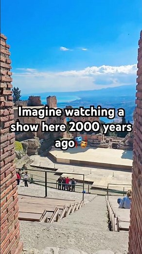 This theater in Italy has the best view in the world? #Sicily #travel