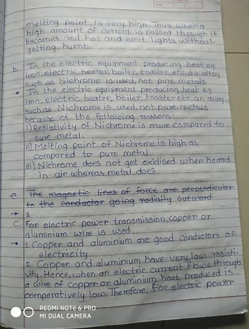 Class 10th Science Part 1 Chapter 4. Effect of Electric Current Exercise !!!