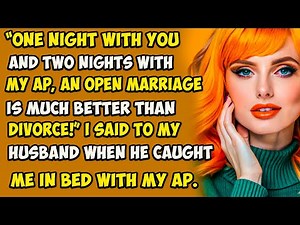 “One night with you and two nights with my AP, an open marriage is much better than divorce!”