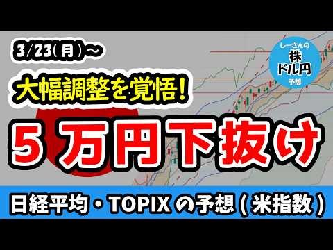 Broken below 50,000!? A chain reaction of declines could push the Nikkei 225 down to 48,000 yen, ...
