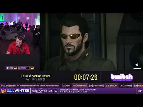 Deus Ex: Mankind Divided [Any%] by Heinki - #ESAWinter24