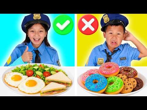 Don't Eat the Donuts! Kaden and Eva's Healthy Food Rescue Challenge
