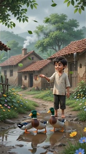 A Village Rainy Day