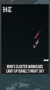 Iran’s Cluster Missile Strike Lights Up Israel Sky Amidst Deadly Attacks | #shorts