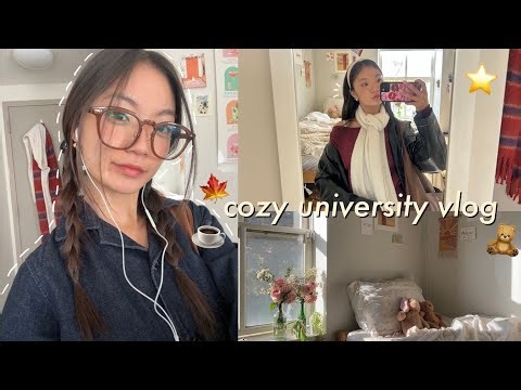 cozy uni vlog 🧸☕️ | life at brown, productive days, fall outfits