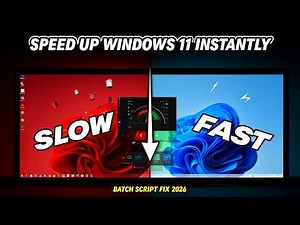 ⚡ Speed Up Windows 11 Instantly | 🧹 Clean Junk Files Using Batch Script 💻 (2026 🚀)