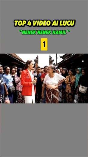 TOP 4 Nenek-Nenek Hamil Versi AI 🤯🤣 | Kompilasi Lucu