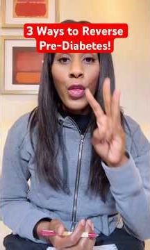 3 Ways to REVERSE PRE-DIABETES! 🍬 #shorts #shortvideo #shortsfeed